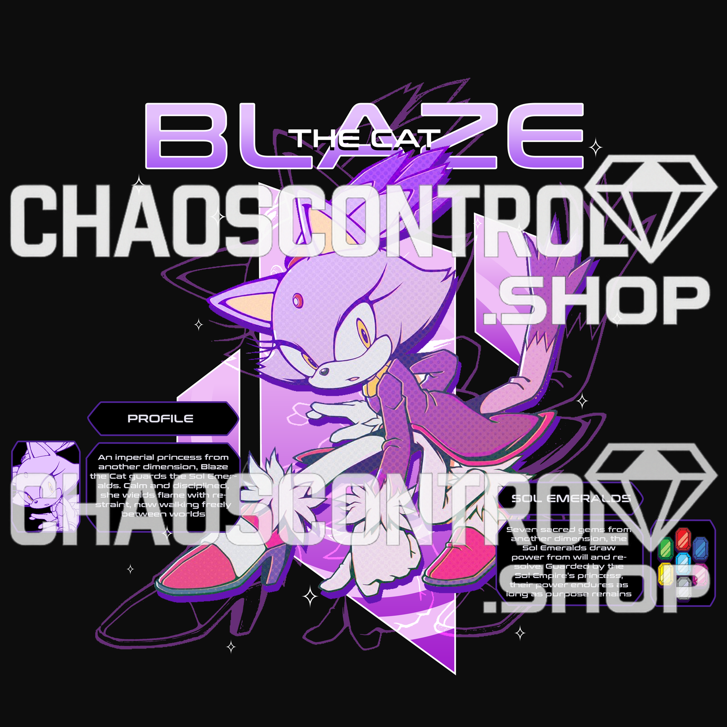 NEW: Blaze The Cat (Shirt)