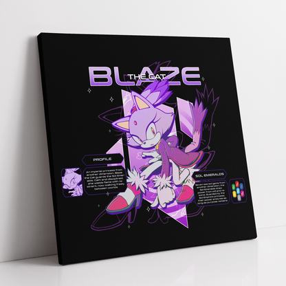 NEW: Blaze The Cat (Canvas)