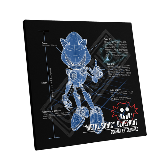 Metal Sonic Blueprint (Poster)